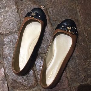 Coach leather flats